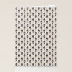 black floral block print Stationery Card Gallery Image 2