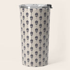 black floral block print Travel Mug Gallery Image 2