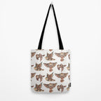 Owls in Flight - Brown Palette Tote Bag Gallery Image 2