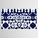 Indigo Ikat Itajime Tablecloth Gallery Image 2