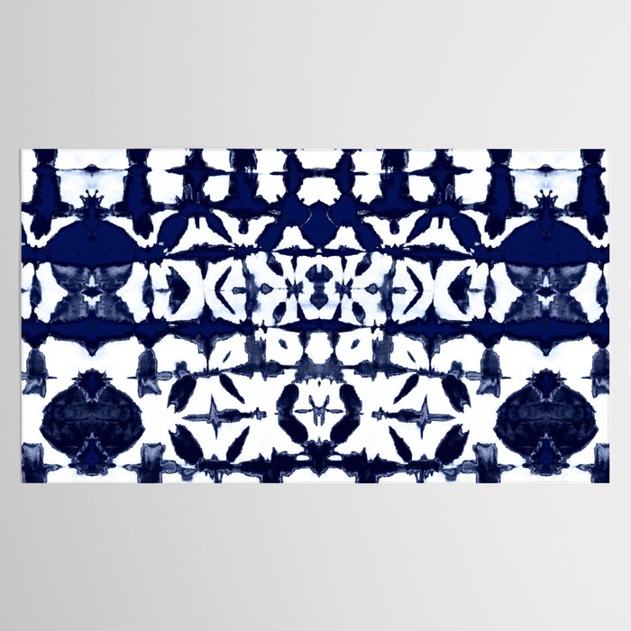Indigo Ikat Itajime Tablecloth Gallery Image 2