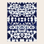 Indigo Ikat Itajime Poster Gallery Image 4