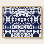 Indigo Ikat Itajime Serving Tray Gallery Image 1
