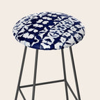 Indigo Ikat Itajime Stool Gallery Image 2