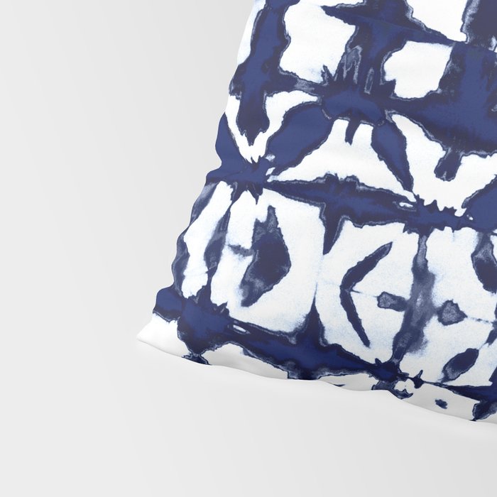 Indigo Ikat Itajime Pillow Sham Gallery Image 4