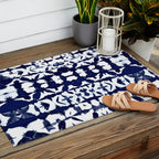 Indigo Ikat Itajime Outdoor Rug Gallery Image 2
