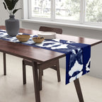Indigo Ikat Itajime Table Runner Gallery Image 2