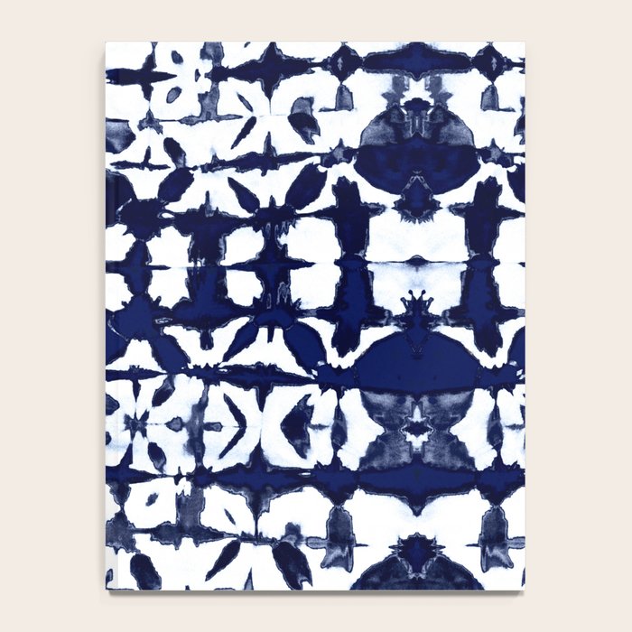 Indigo Ikat Itajime Notebook Gallery Image 4