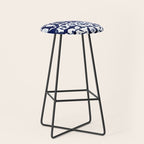 Indigo Ikat Itajime Stool Gallery Image 1