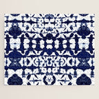 Indigo Ikat Itajime Jigsaw Puzzle Gallery Image 1