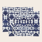 Indigo Ikat Itajime Placemat Gallery Image 1