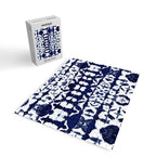 Indigo Ikat Itajime Jigsaw Puzzle Gallery Image 2