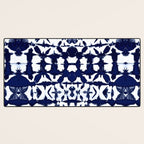 Indigo Ikat Itajime Desk Mat Gallery Image 3