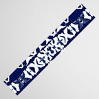 Indigo Ikat Itajime Table Runner Gallery Image 3