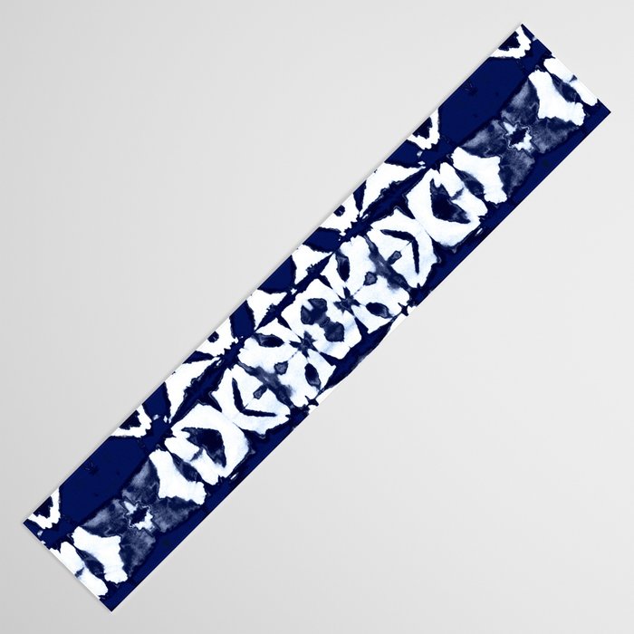 Indigo Ikat Itajime Table Runner Gallery Image 3