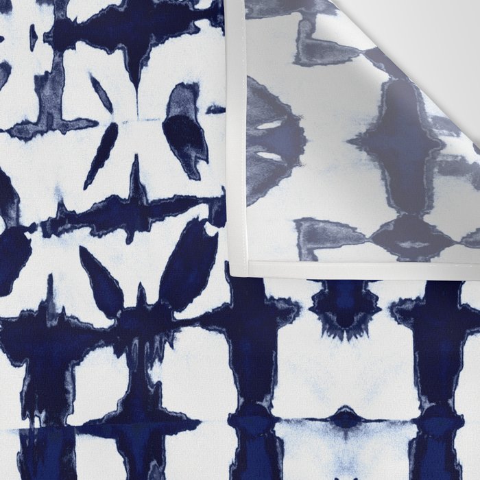 Indigo Ikat Itajime Wall Tapestry Gallery Image 3