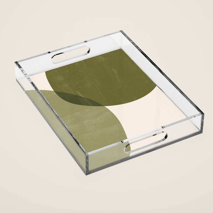 Minimal Semicircles Acrylic Tray Gallery Image 1
