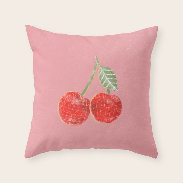 Yummi Cherry Throw Pillow Gallery Image 6