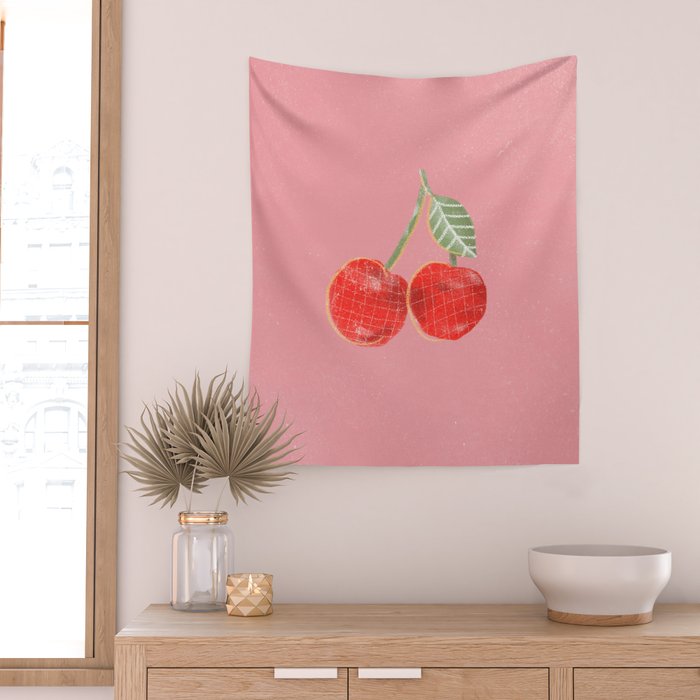Yummi Cherry Wall Tapestry Gallery Image 2