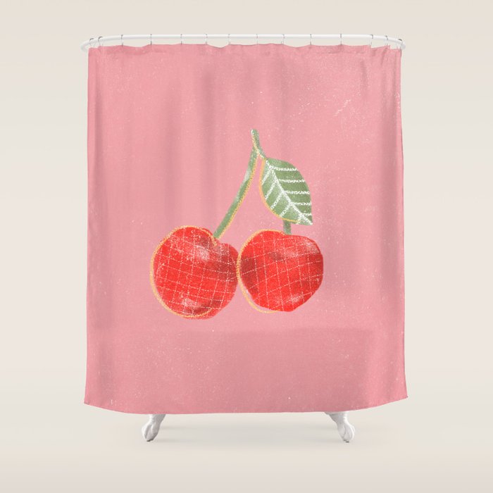 Yummi Cherry Shower Curtain Gallery Image 1