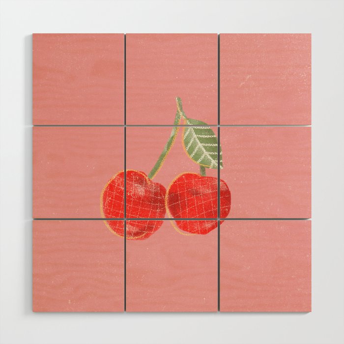 Yummi Cherry Wood Wall Art Gallery Image 1