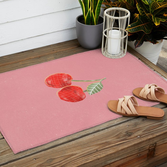 Yummi Cherry Outdoor Rug Gallery Image 2