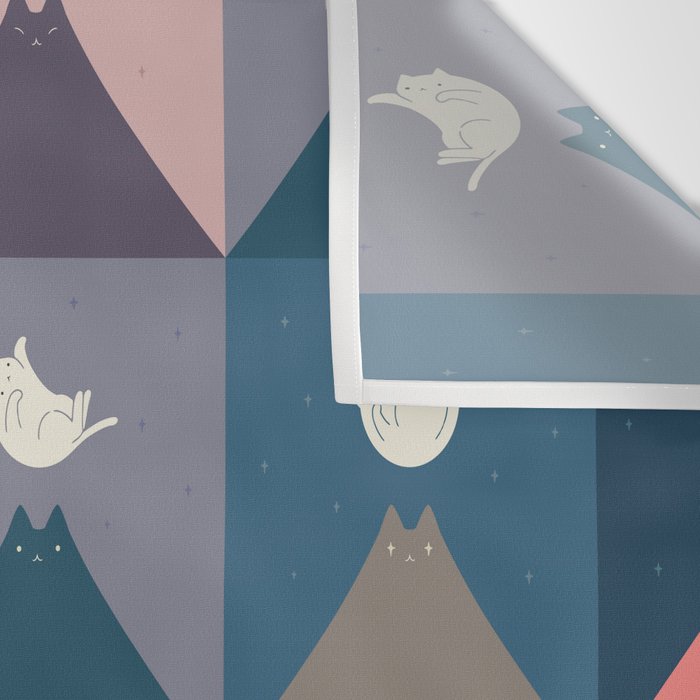 Moon Cat 2x2 Wall Tapestry Gallery Image 3