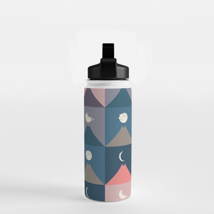 Moon Cat 2x2 Water Bottle Gallery Image 2