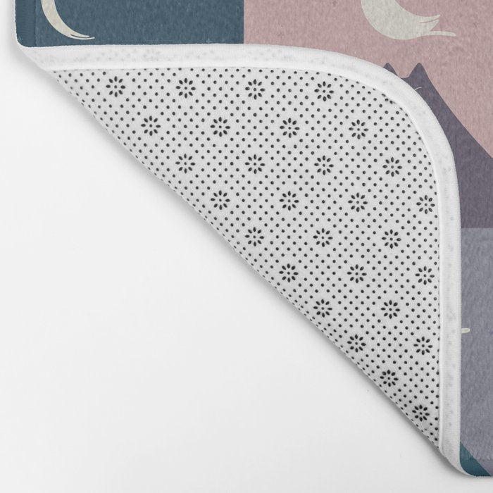 Moon Cat 2x2 Bath Mat Gallery Image 2