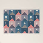 Moon Cat 2x2 Welcome Mat Gallery Image 1
