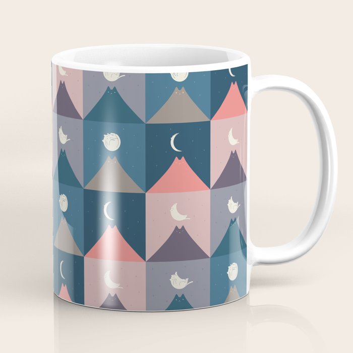 Moon Cat 2x2 Coffee Mug Gallery Image 1