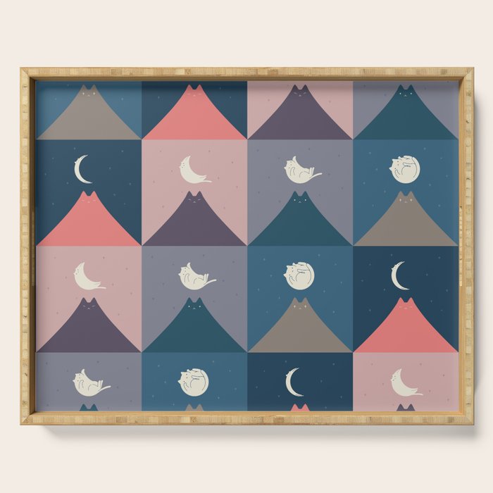 Moon Cat 2x2 Serving Tray Gallery Image 1