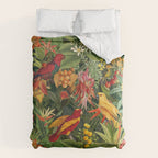 Midnight Jungle Parrots Tropical Paradise Comforter Gallery Image 6