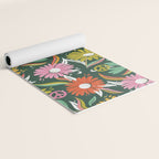 Drippy Daisy Dreamscape - Rainbow on Kelly Green Yoga Mat Gallery Image 2