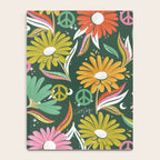 Drippy Daisy Dreamscape - Rainbow on Kelly Green Notebook Gallery Image 4