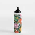 Drippy Daisy Dreamscape - Rainbow on Kelly Green Water Bottle Gallery Image 3