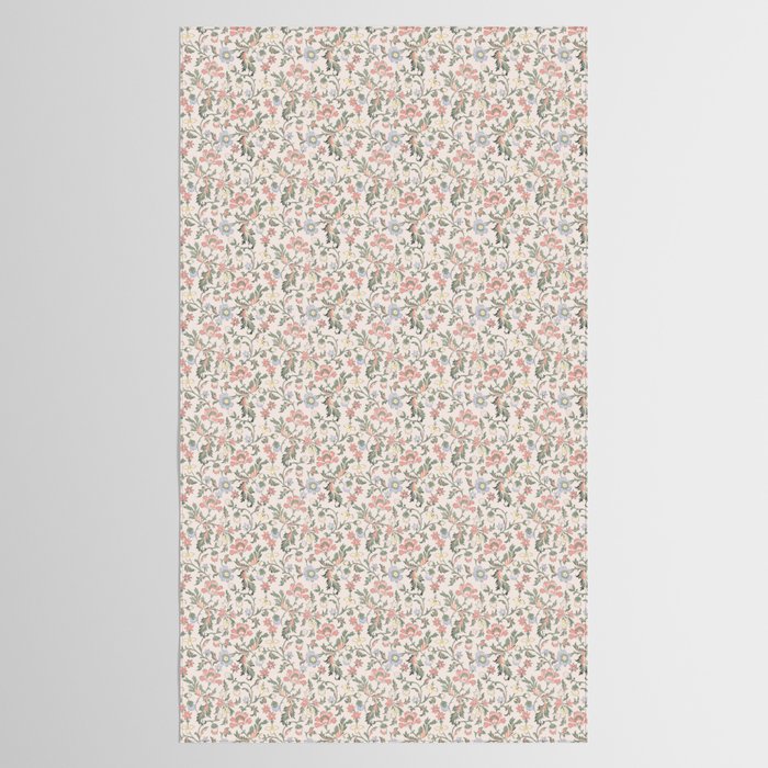 Vintage Bohemian Floral in Pink Tablecloth Gallery Image 2