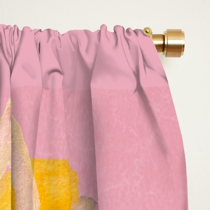 Abstract Minimal Flowers 11 Window Curtain Gallery Image 2