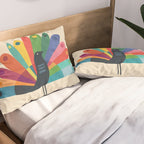 Whimsical Peacok Pillow Sham Gallery Image 2