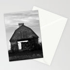 Country Corn Crib Black and White Farm Photography Stationery Card Gallery Image 2