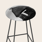 Country Corn Crib Black and White Farm Photography Stool Gallery Image 2