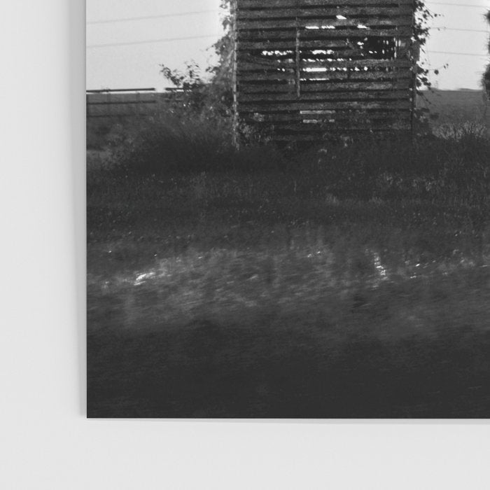 Country Corn Crib Black and White Farm Photography Poster Gallery Image 3