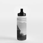 Country Corn Crib Black and White Farm Photography Water Bottle Gallery Image 2