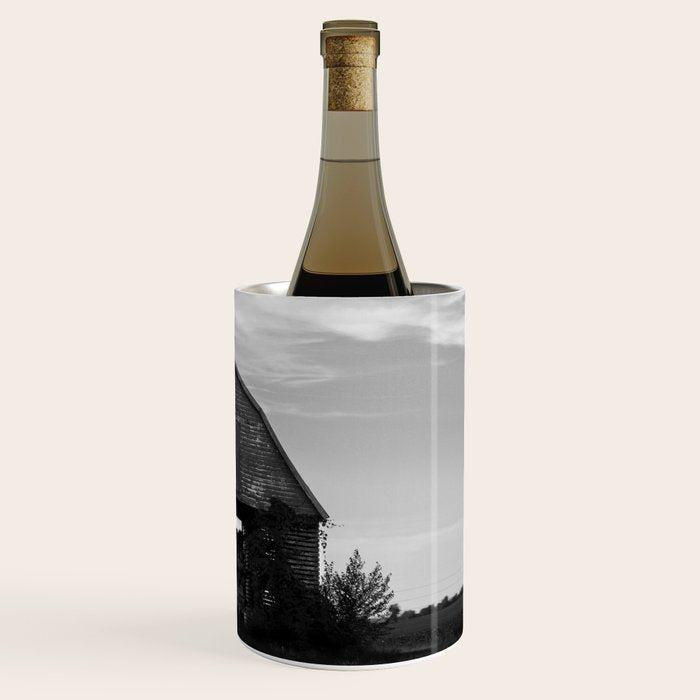 Country Corn Crib Black and White Farm Photography Wine Chiller Gallery Image 3