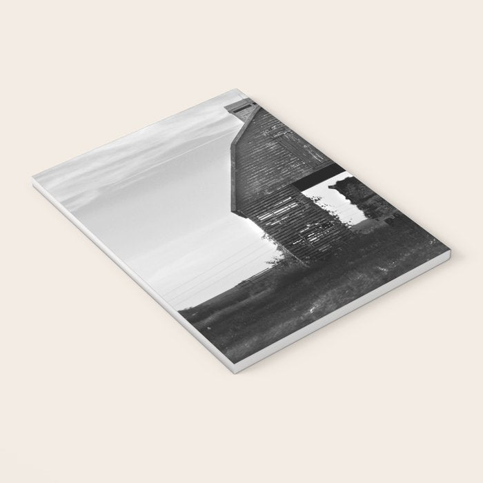 Country Corn Crib Black and White Farm Photography Notebook Gallery Image 3