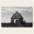 Country Corn Crib Black and White Farm Photography Cutting Board Gallery Image 1