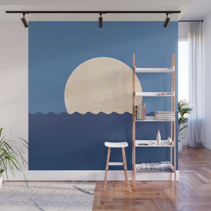 Moonrise Night Sky Wall Mural Gallery Image 1