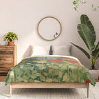 Gustav Klimt Style Colorful Flower Garden Comforter Gallery Image 3
