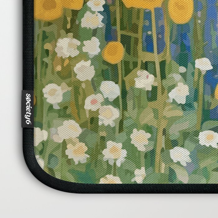 Gustav Klimt Style Colorful Flower Garden Laptop Sleeve Gallery Image 3