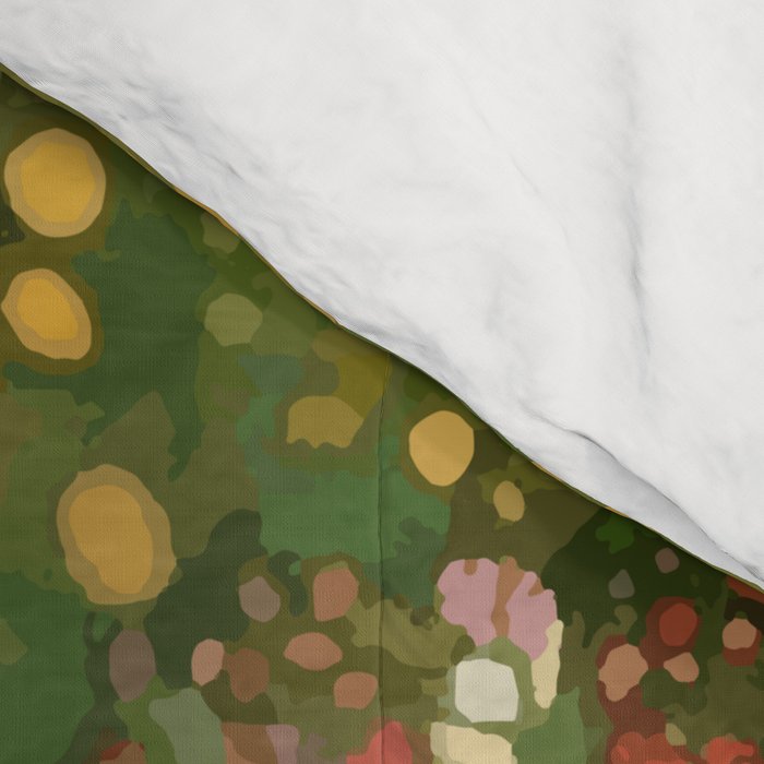 Gustav Klimt Style Colorful Flower Garden Comforter Gallery Image 4